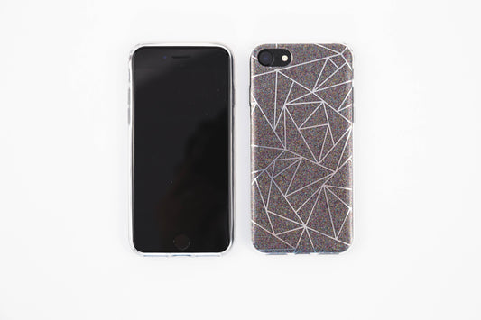 iPhone 7 Glitter Case Front Back